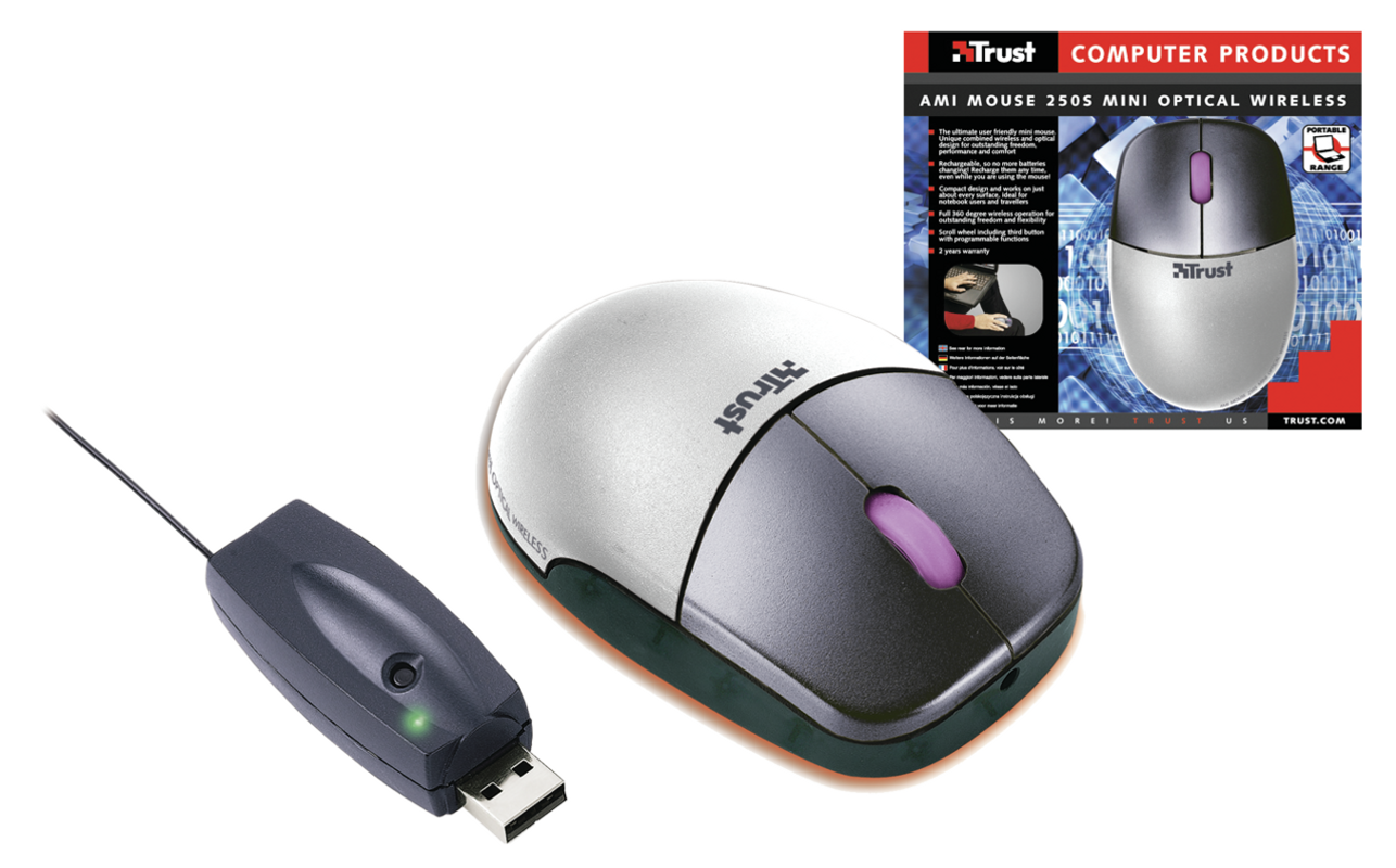 Ami Mouse 250S Mini Optical Wireless-VisualPackage