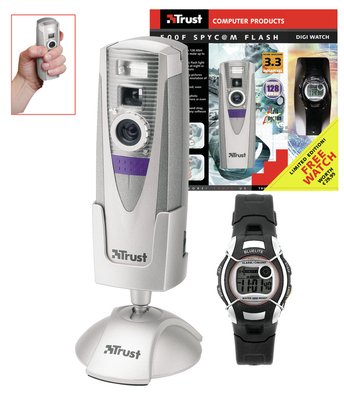 Mobile Webcam SpyCam Flash 500F including free watch-VisualPackage