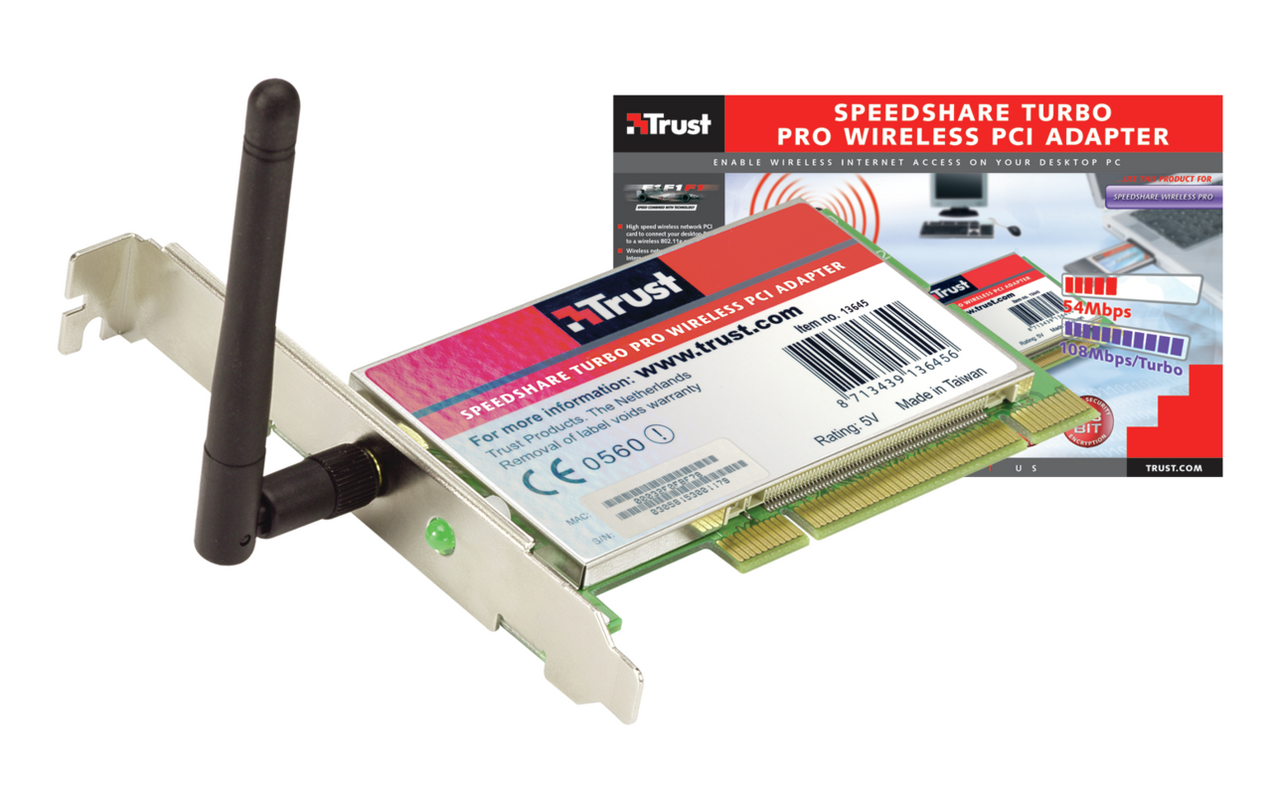 108Mbps Wireless PCI Adapter SpeedShare Turbo Pro-VisualPackage