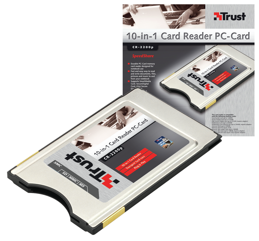 10-in-1 Card Reader PC-Card CR-2200p-VisualPackage