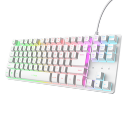 Texet WK-408 Tastiera Da Gioco Cablata USB – Design Impermeabile E Pressione Multipla 5-6 Tasti – 8 Tasti Direzionali Rossi - 2