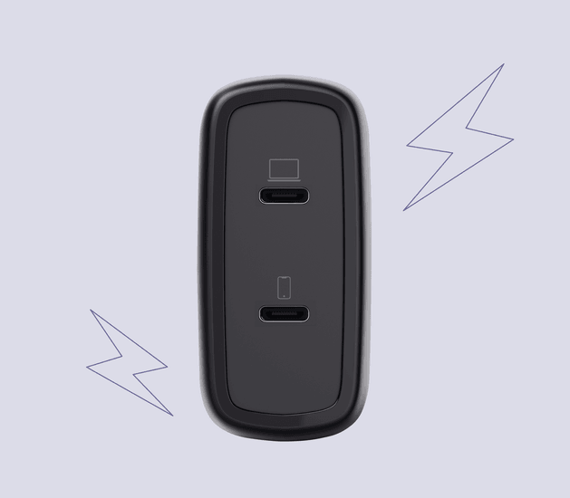 Product Highlight image Deux ports, c’est deux fois mieux !