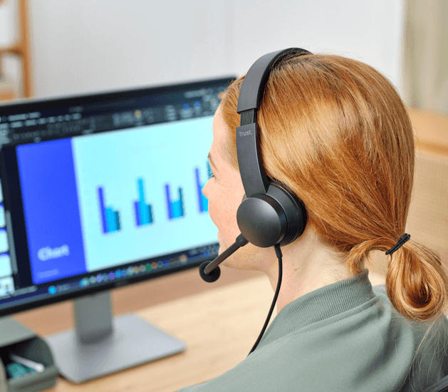 Product Highlight image Noise out, voice in