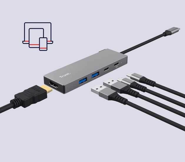 Product Highlight image One port, five powers