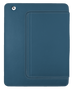 eLiga Elegant Folio Stand with stylus for iPad - blue-Back
