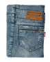 Jeans Folio Stand for 10” tablets - blue denim-Back