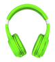 Dura Bluetooth wireless headphones - neon green-Back