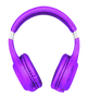 Dura Bluetooth wireless headphones - neon purple-Back