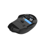 Nito Silent Wireless Mouse - Black-Bottom