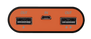 Cinco PowerBank 7800 Portable Charger - black/orange-Front
