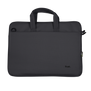 Bologna Slim Laptop Bag 16 inch Eco - black-Front