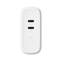 Maxo 65W 2 port USB-C Charger​ - White-Front
