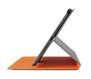 Aeroo Ultrathin Folio Stand for iPad Air - grey/orange-Side