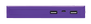 Primo Powerbank 10.000 mAh - purple-Side