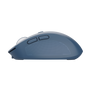 Ozaa Compact Multi-Device Wireless Mouse - Blue-Side