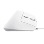 Bayo II Ergonomic Mouse - White-Side