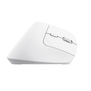 Bayo+ Multidevice Ergonomic Wireless Mouse - White-Side