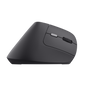 Yuno Wireless Ergonomic Mouse Black-Side