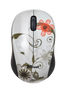 Vivy Wireless Mini Mouse - grey flowers-Top