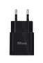 5W Wall USB Charger with Lightning cable - black-Top