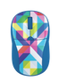 Primo Wireless Optical Mouse - blue geometry-Top