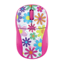 Primo Wireless Mouse - pink flowers-Top