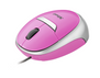 Retractable Optical Mini Mouse MI-2850Sp - pink-Visual