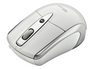Retractable Laser Mini Mouse for Mac & Windows PC - White-Visual
