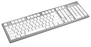 Slimline Aluminium Keyboard for Mac-Visual