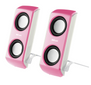 Portable Notebook Speakers - Pink-Visual
