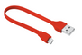 Flat Lightning Cable 20cm - red-Visual