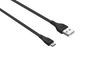 Flat Micro-USB Cable 1m - black-Visual