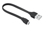 Flat Micro-USB Cable 20cm - black-Visual