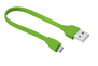 Flat Micro-USB Cable 20cm - lime green-Visual