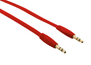 Flat Audio Cable 1m - red-Visual