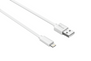 Flat Lightning Cable 1m - white-Visual