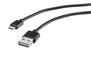 Reversible USB Charge & Sync Cable 1m - black-Visual