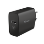 Qmax 30W Ultra-Fast USB-C & USB Wall Charger with PD-Visual