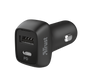 Qmax 30W Ultra-Fast USB-C & USB Car Charger with PD-Visual