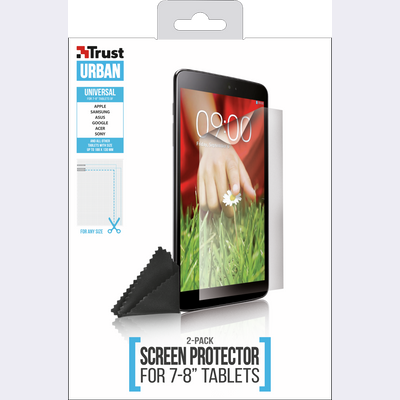 Universal Screen Protector 2-pack for 7-8” tablets