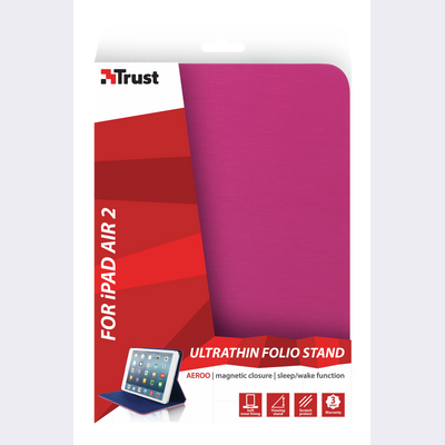 Aeroo Ultrathin Folio Stand for iPad Air 2 - pink