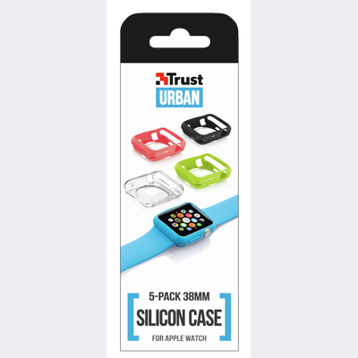 Silicon Case 5-pack for Apple Watch 38mm