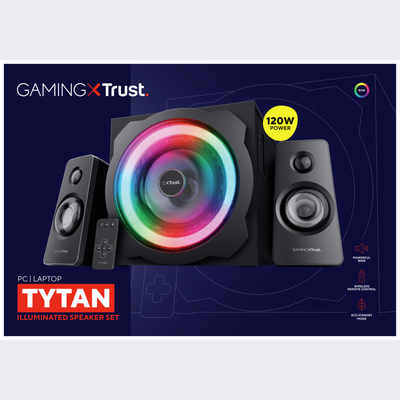 GXT 629 Tytan RGB Illuminated 2.1 Speaker Set + The Division 2