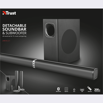 Lino XL 2.1 Detachable All-round Soundbar with subwoofer with Bluetooth