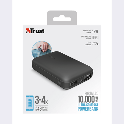 Forta LCD HD Pocket-size Powerbank 10.000 mAh