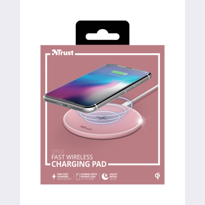 Qylo Fast Wireless Charging Pad 7.5/10W - pink