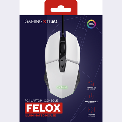 GXT 109W Felox Gaming Mouse - white