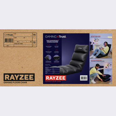 GXT 718 Rayzee Foldable Gaming Floor Chair - black