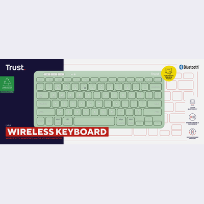 Lyra Compact Wireless Keyboard - Green