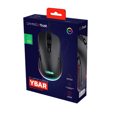 GXT 922 YBAR Gaming Mouse Eco - black
